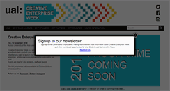 Desktop Screenshot of creativeenterpriseweek.com