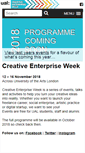 Mobile Screenshot of creativeenterpriseweek.com